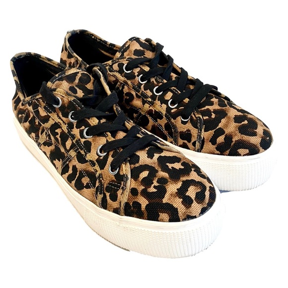 Steve Madden Platform Cheetah Sneakers | Women’s Size 11 - Picture 1 of 11